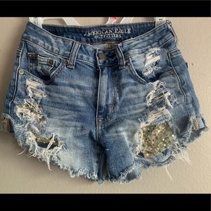 American eagle high waisted shorts
